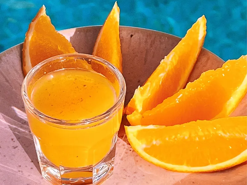 Cliff_Surfhouse_Breakfast-juice Cliff Surf House Portugal Santa Cruz - Our breakfast