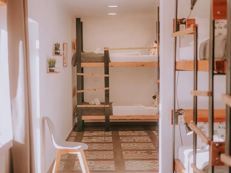 Cliff_Surfhouse_Shared_Room_Mirante08 Cliff Surf House Portugal Santa Cruz - Shared Rooms