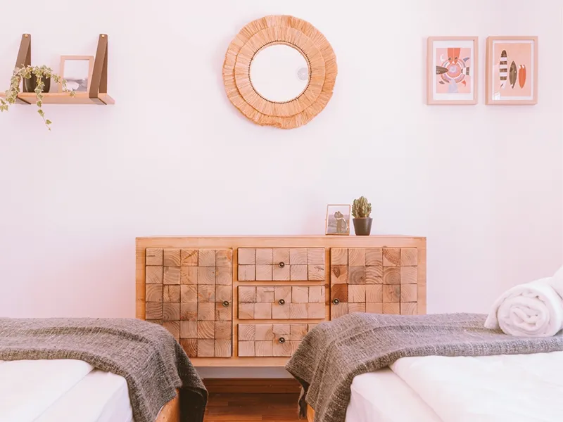 Cliff_Surfhouse_Twin_Room_StaRita02 Cliff Surf House Portugal Santa Cruz - Rooms