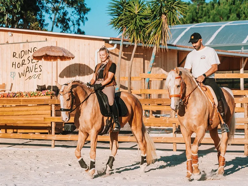 Cliff Surf House Portugal Santa Cruz - Horses - Riding